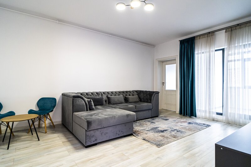 Drumul Taberei, Brancusi, 2 camere cu terasa de 37 mp, mobilat, comision 0%